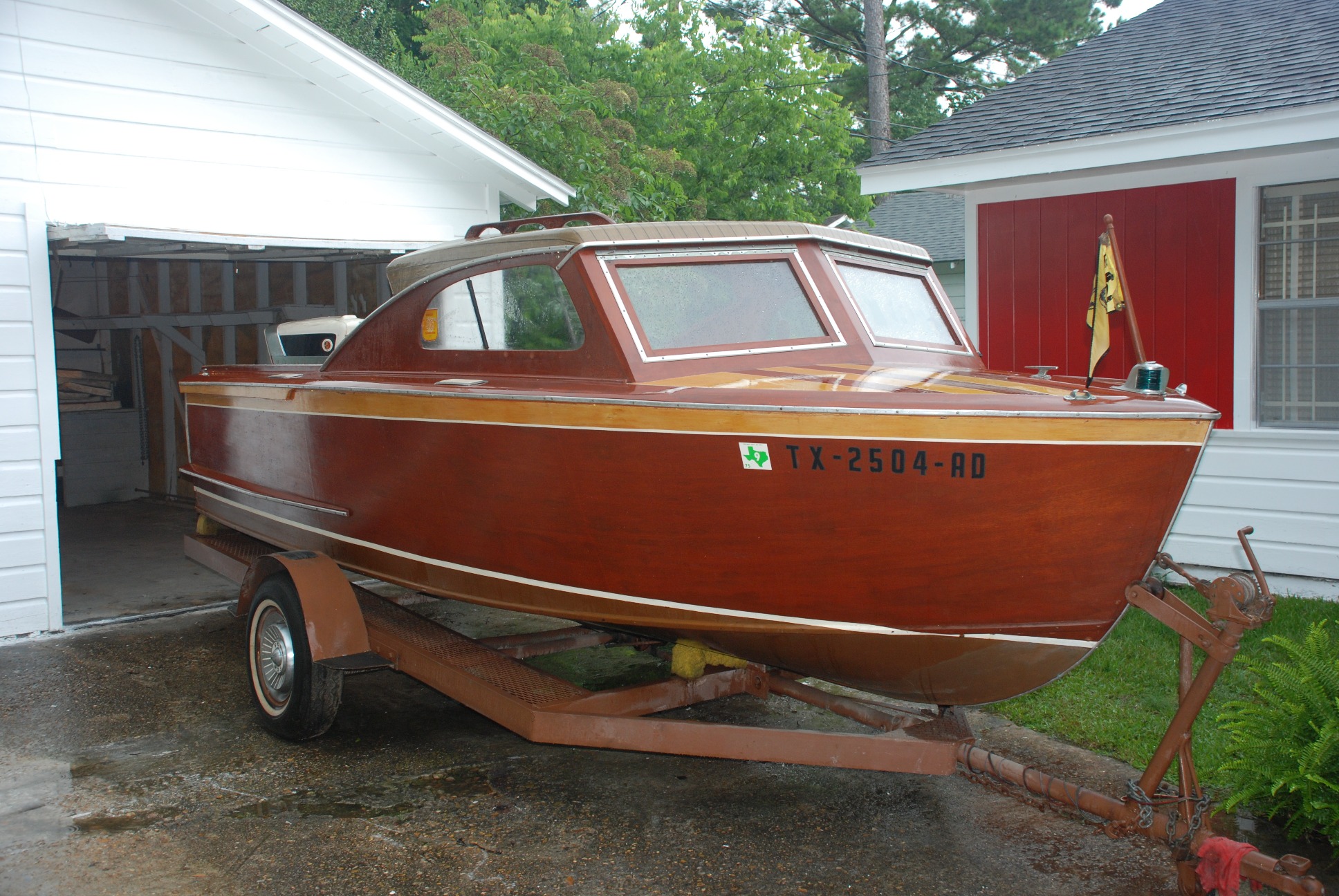 1958 Holmes Hardtop Runabout Cool classic wooden boat built by Holmes